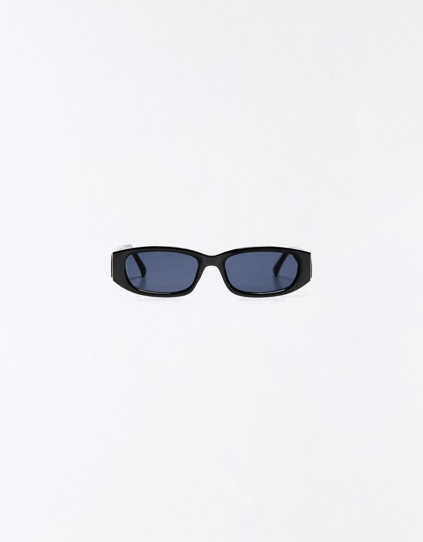 Gafas sol pasta ovaladas-Negro