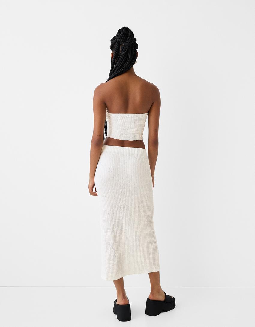 Top bandeau rustique-Écru-1