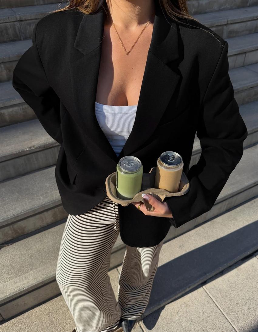 Oversize-Blazer-Schwarz