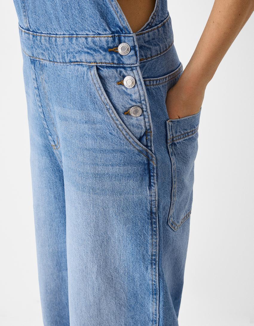 سالوبيت دنيم عمالي-أزرق فاتح-6