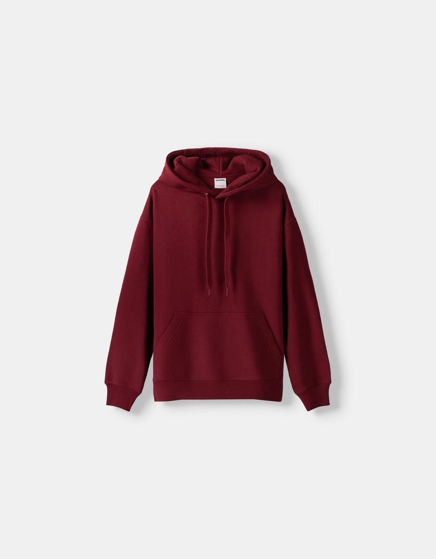 Sudadera capucha-Granate-4