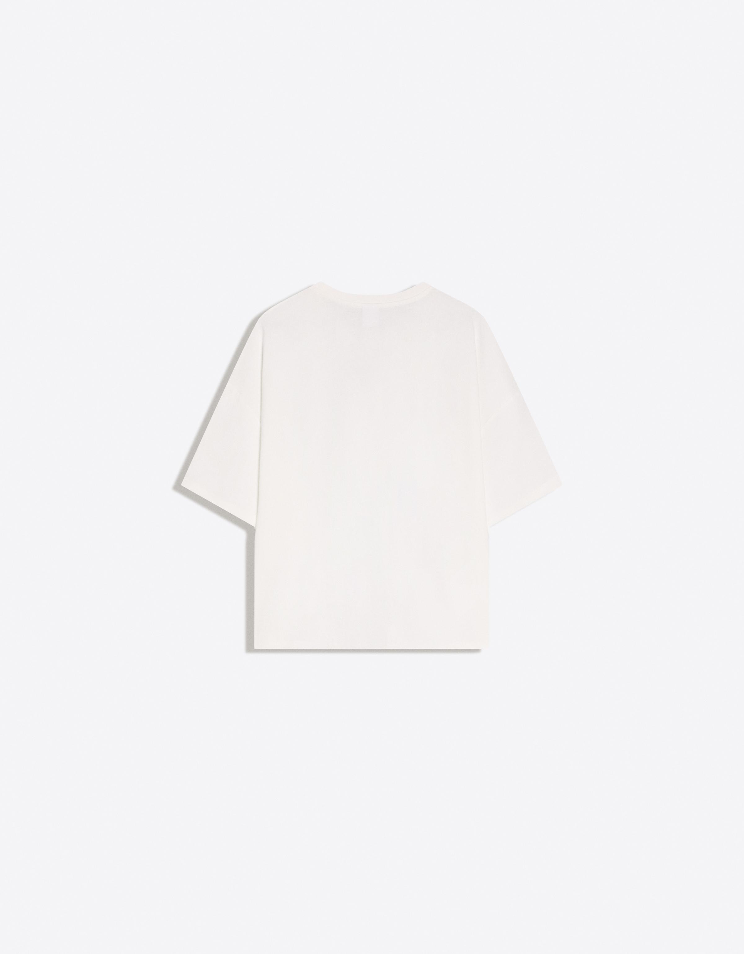 Short sleeve boxy fit T-shirt — Off white