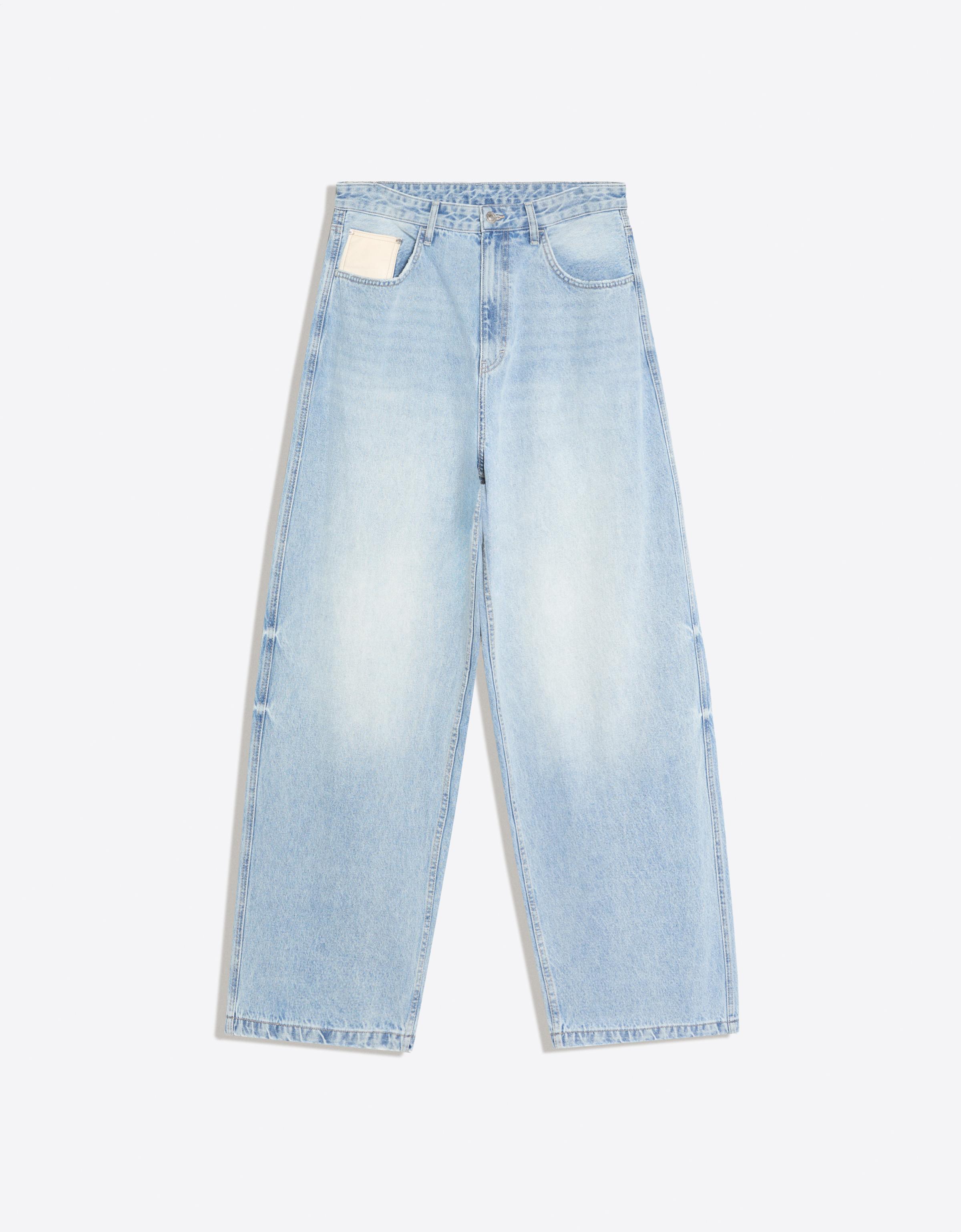 Bershka Armalı barrel jean