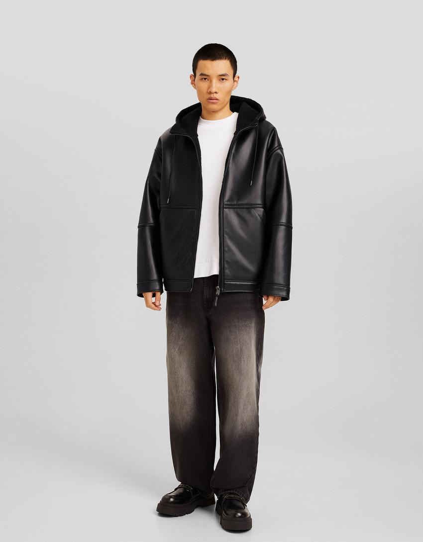 جاكيت بغطاء للرأس-أسود-3