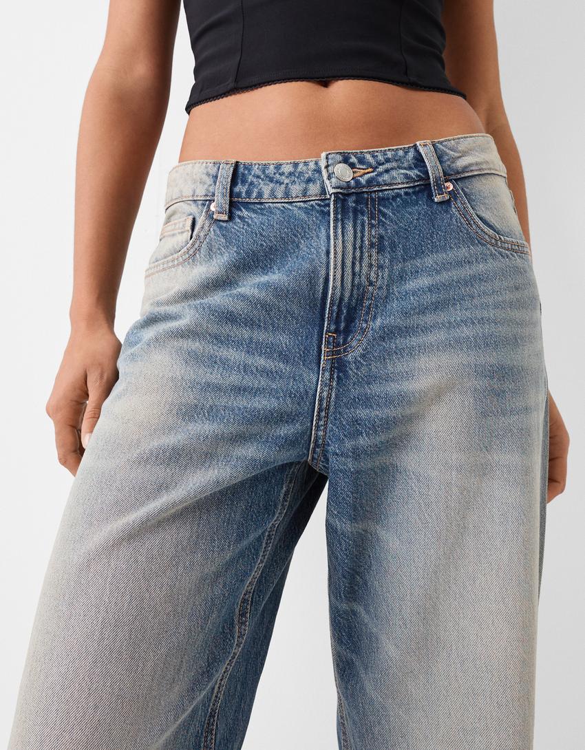 Jean baggy-Bleu lavé-3