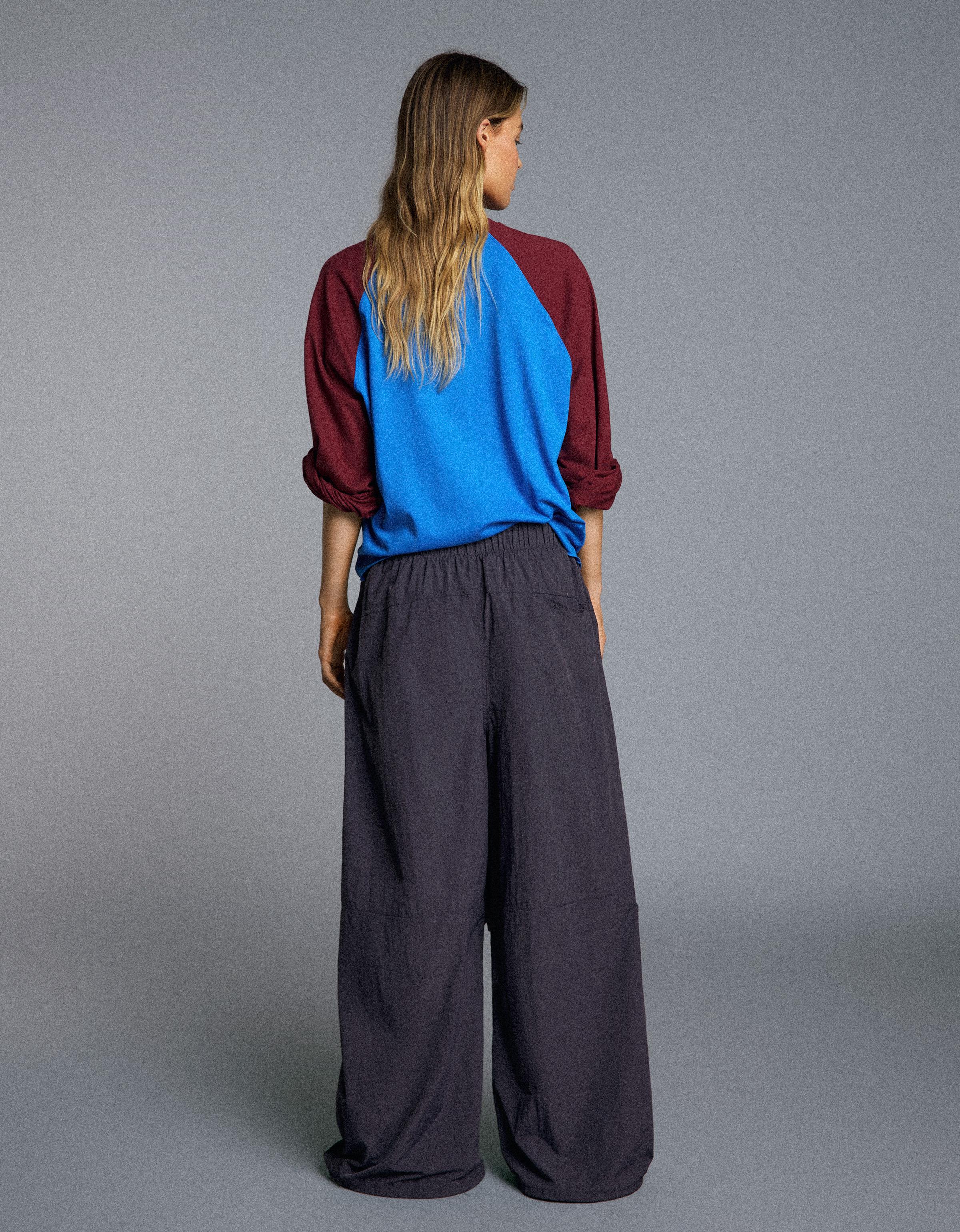 Technical parachute trousers — Violet