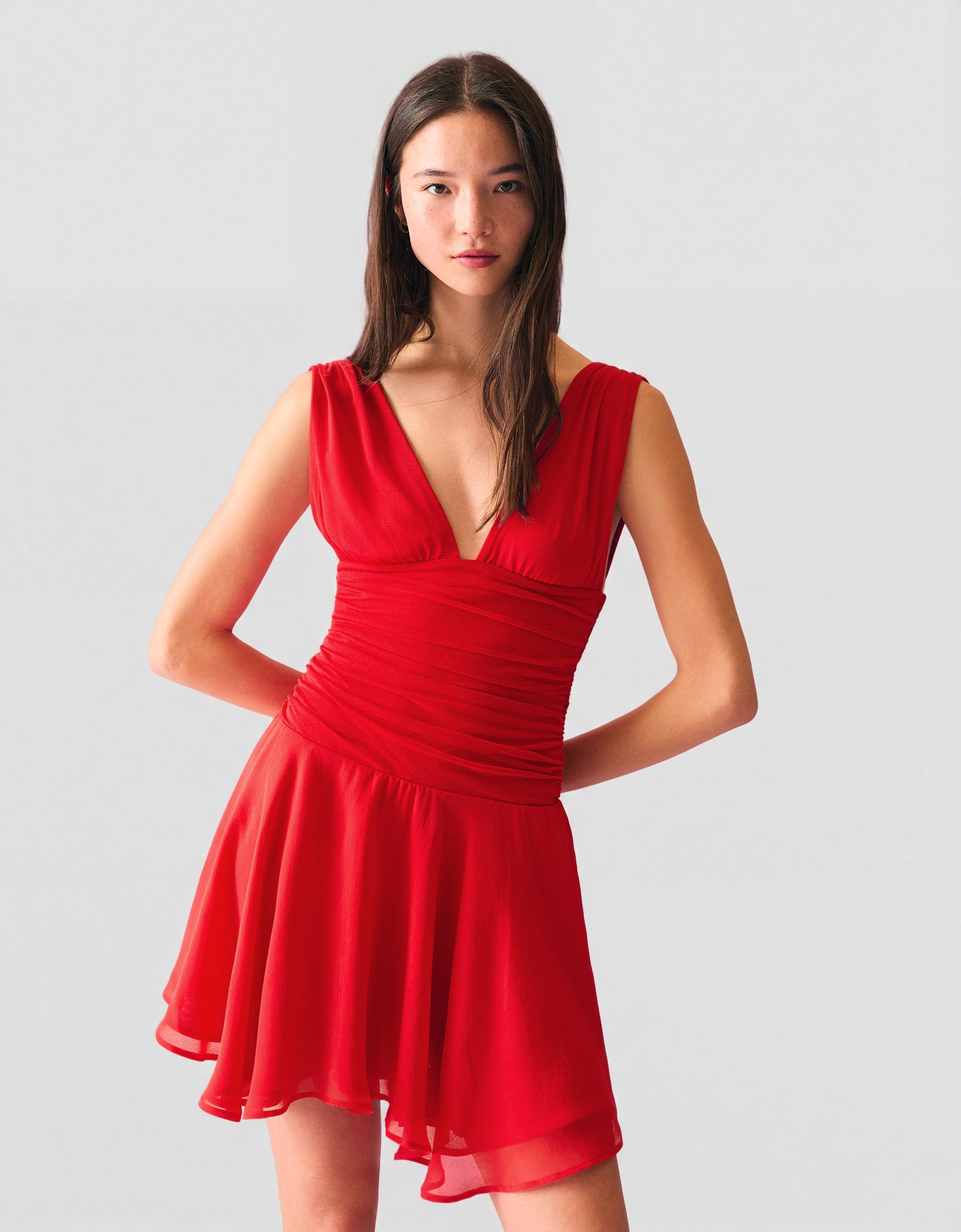 Mini şifon elbise - Görsel 23