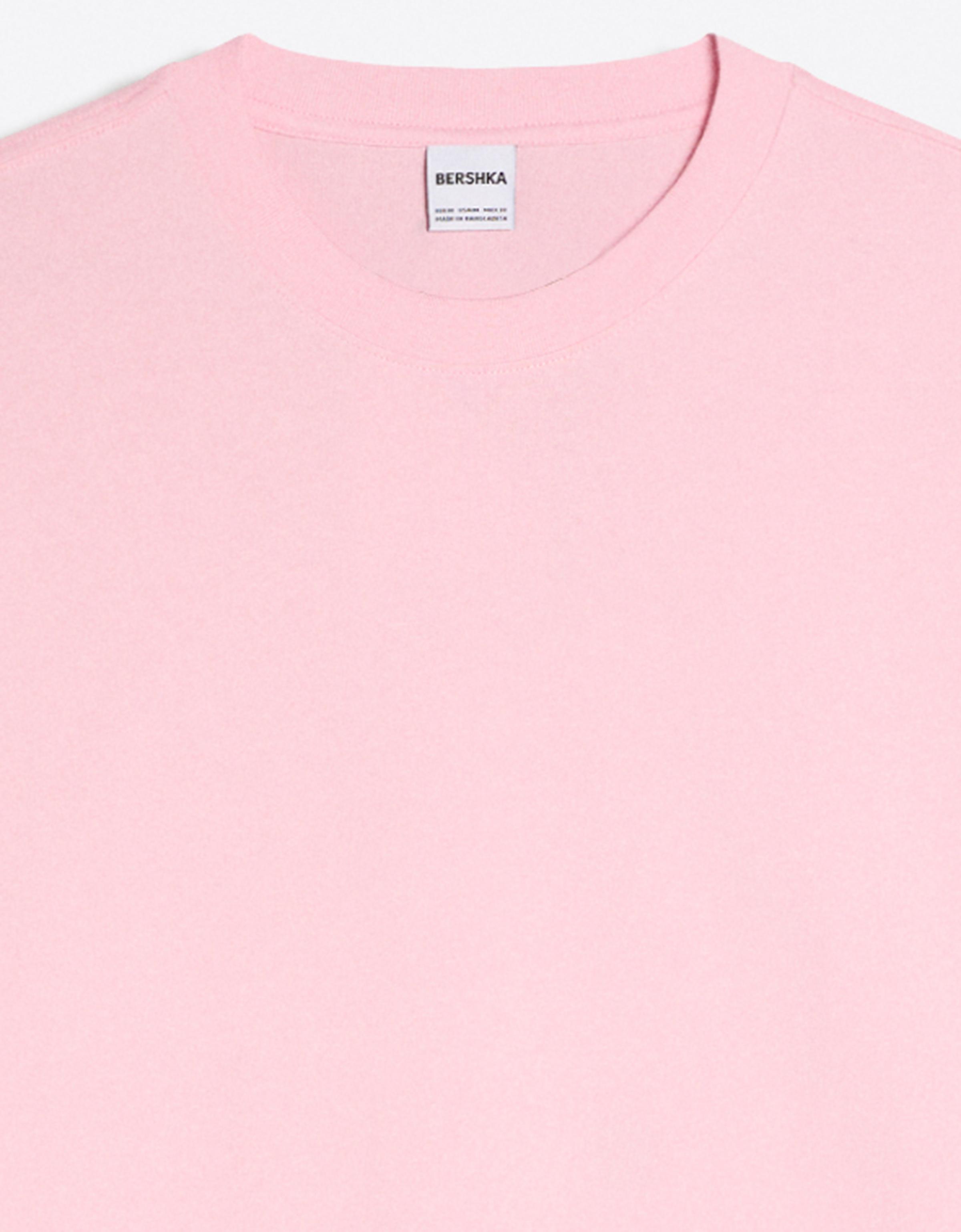 Heavy boxy T-shirt — Pink