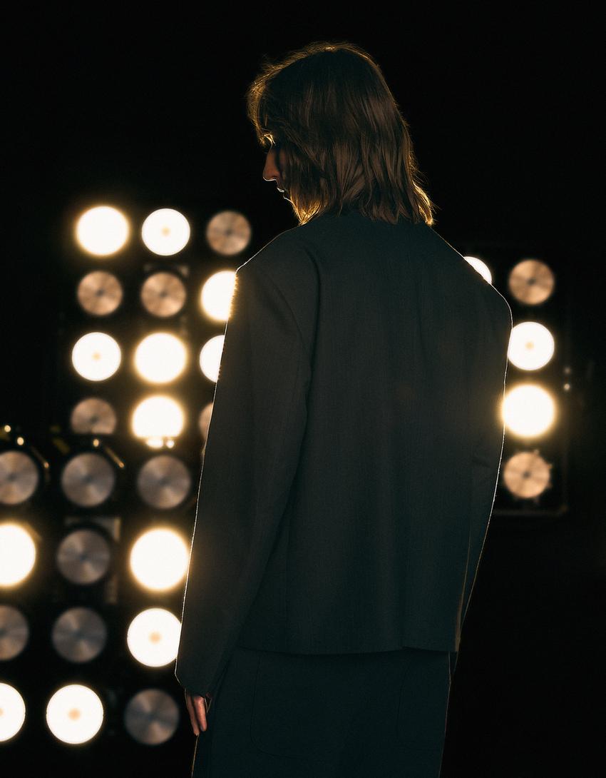 Blazer tailoring cadena-Negro