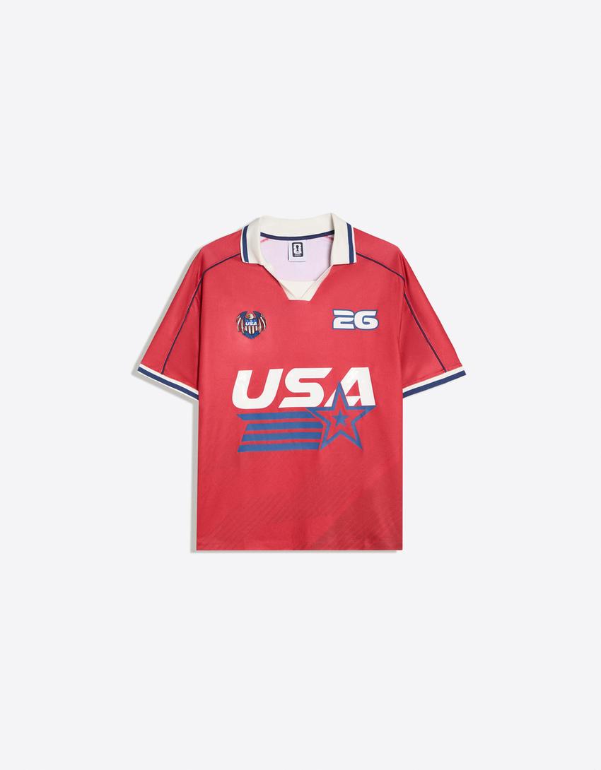 Short sleeve USA FIFA WORLD CUP™ polo shirt-Red
