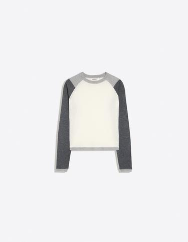 Round neck raglan jumper — Grey 5