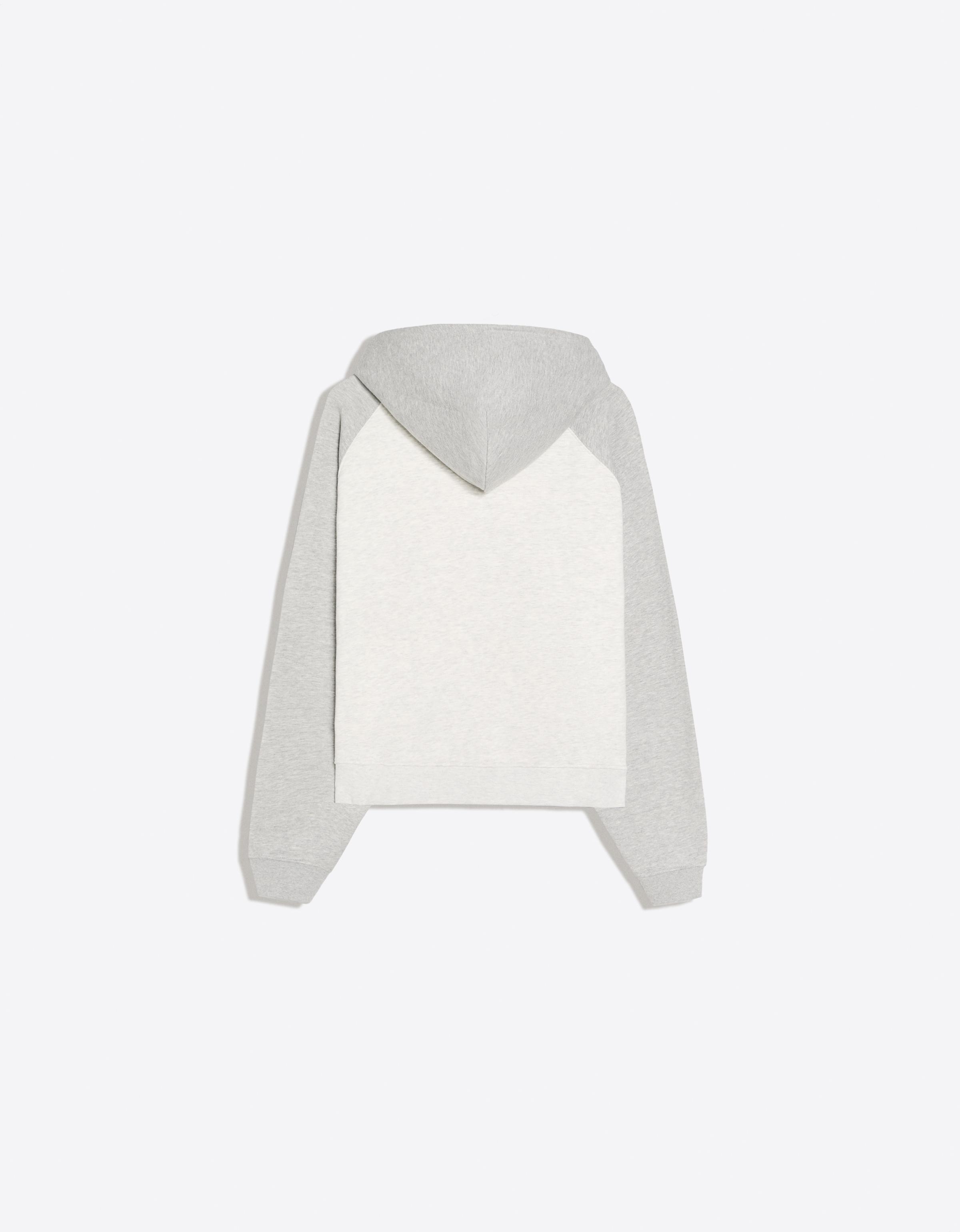 Raglan print hoodie — Grey