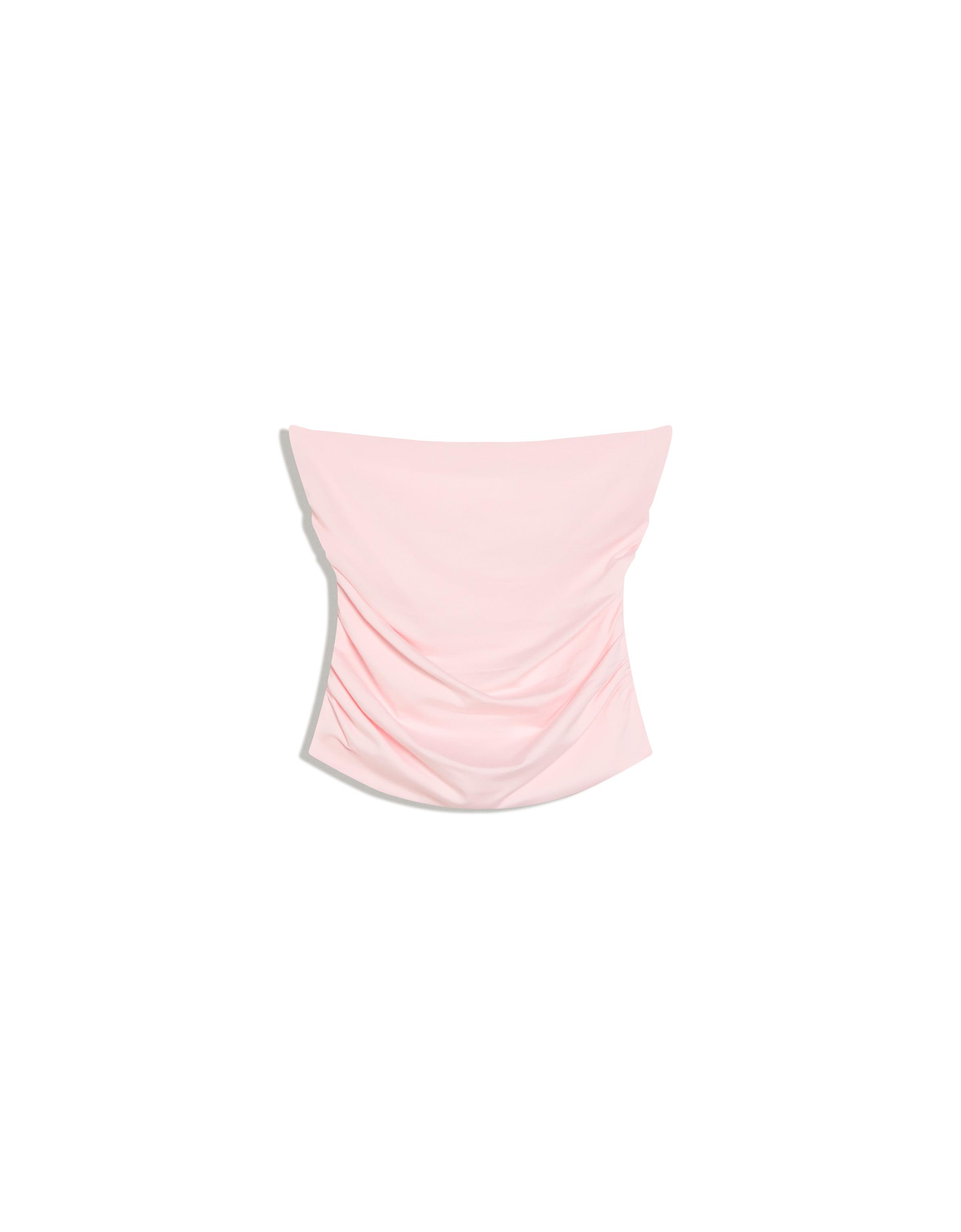 Ruched bandeau top — Pink
