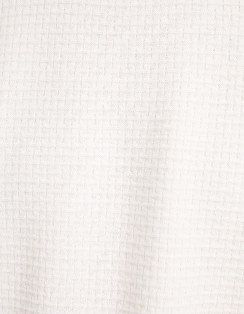 Pull texturé-Blanc-5