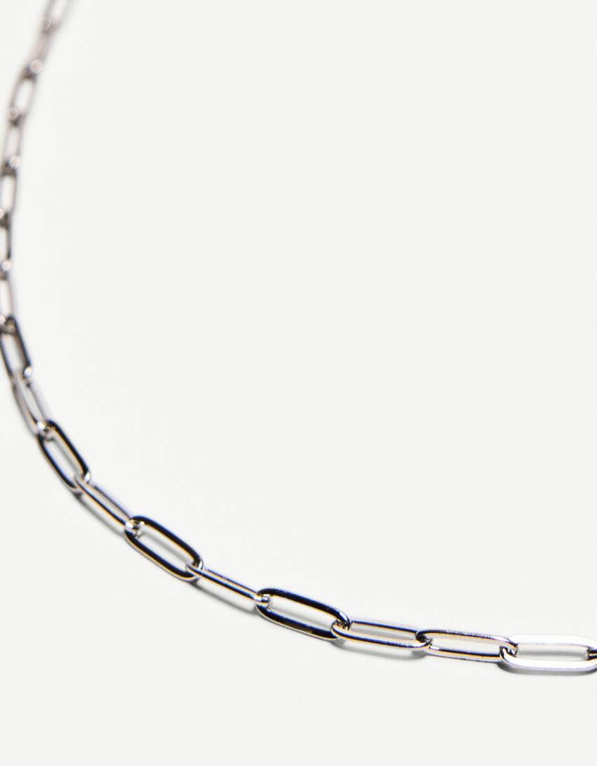 Steel chain link