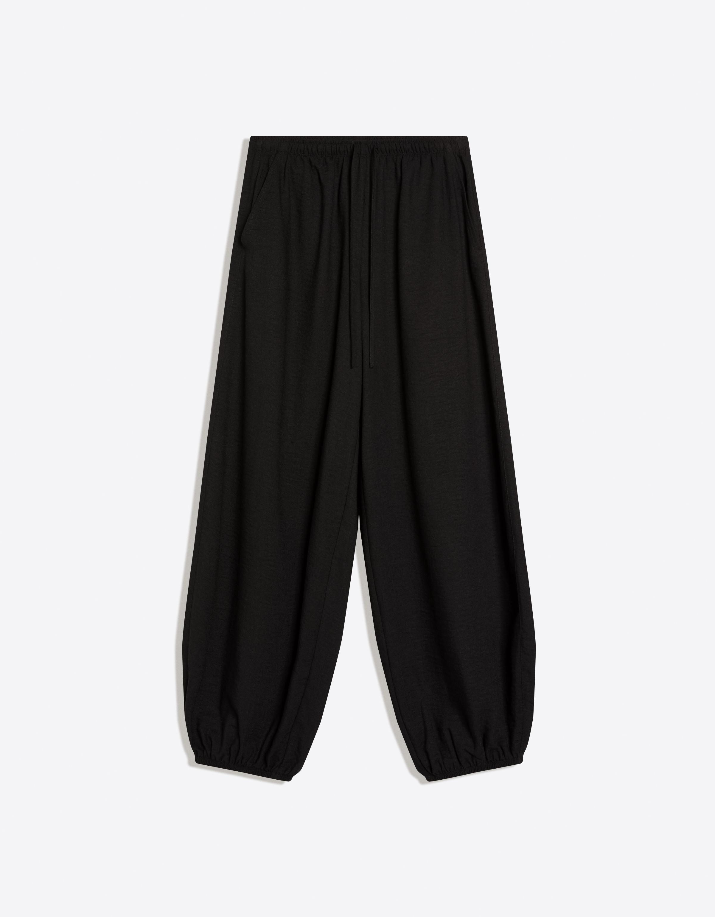 Rustic sarouel trousers — Black