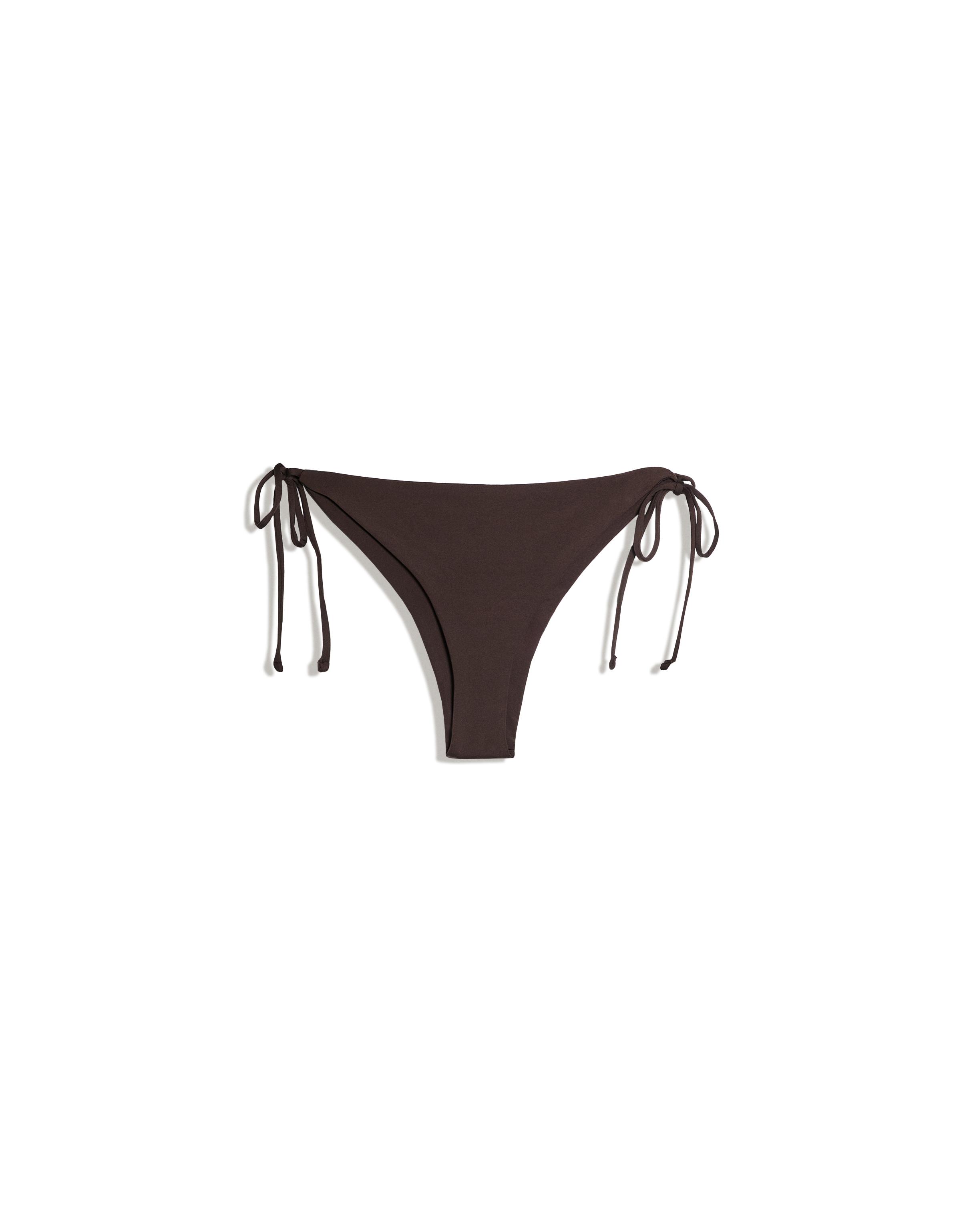 Tie bikini bottoms — Brown