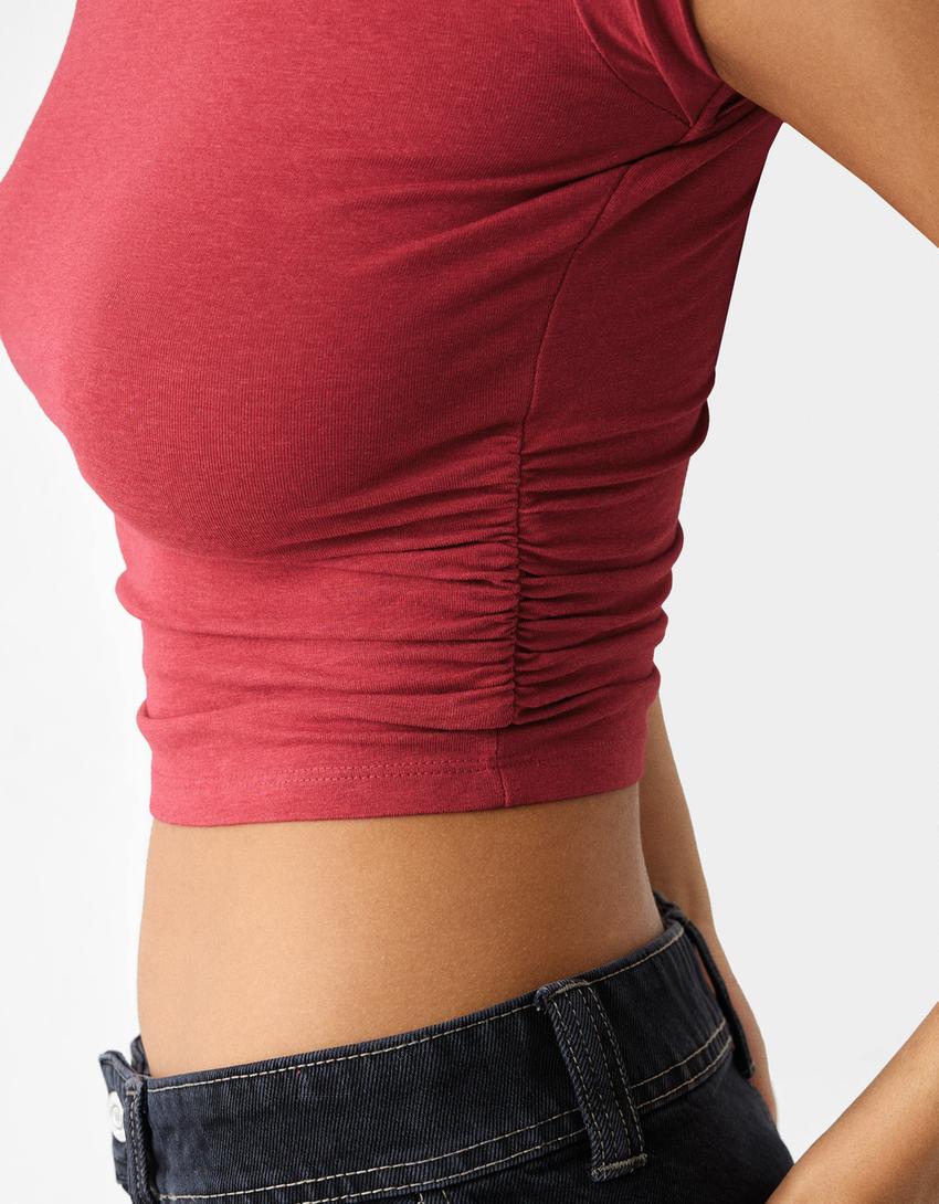 T-shirt à manches courtes-Fuchsia-6