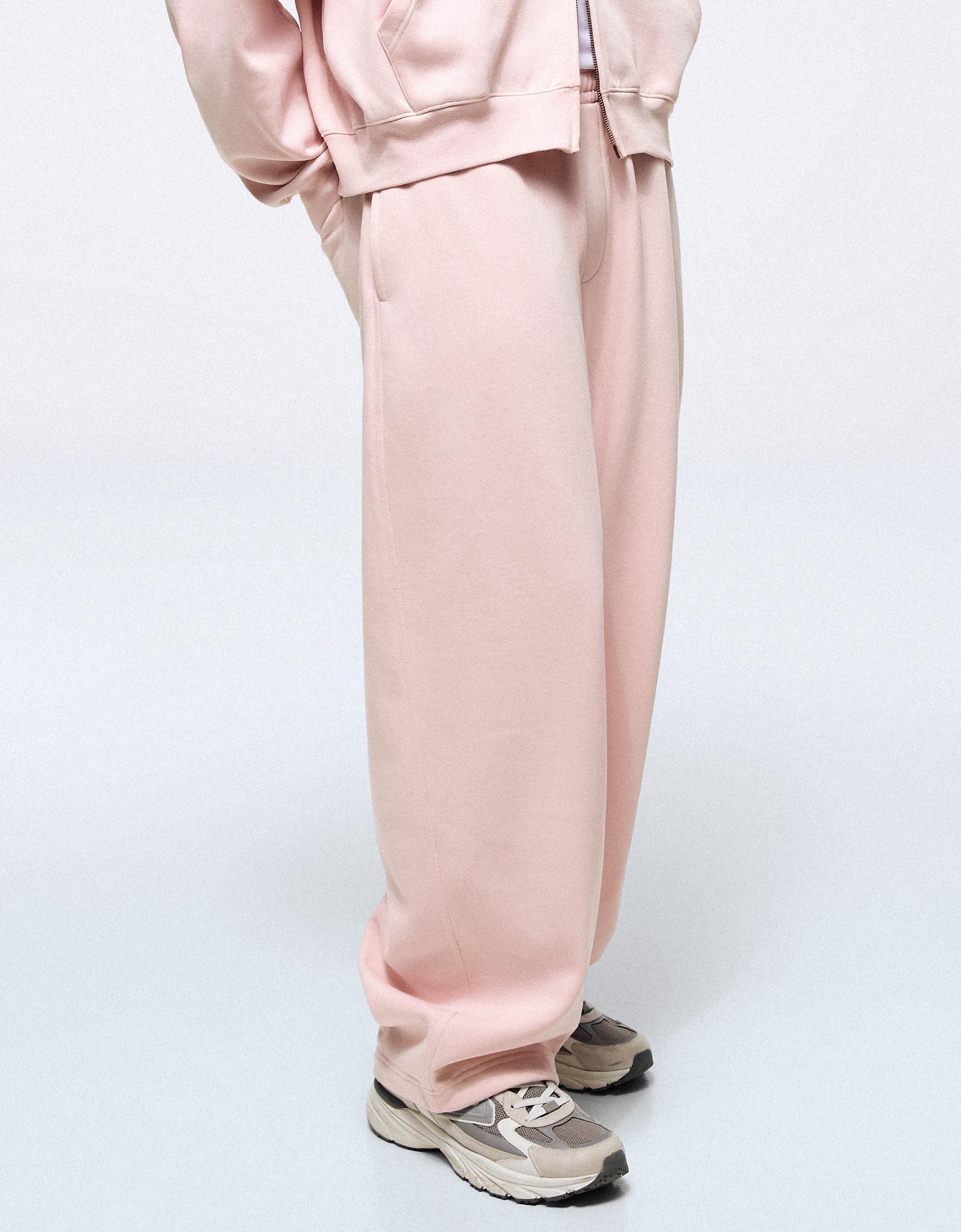 Napped balloon trousers — Pink