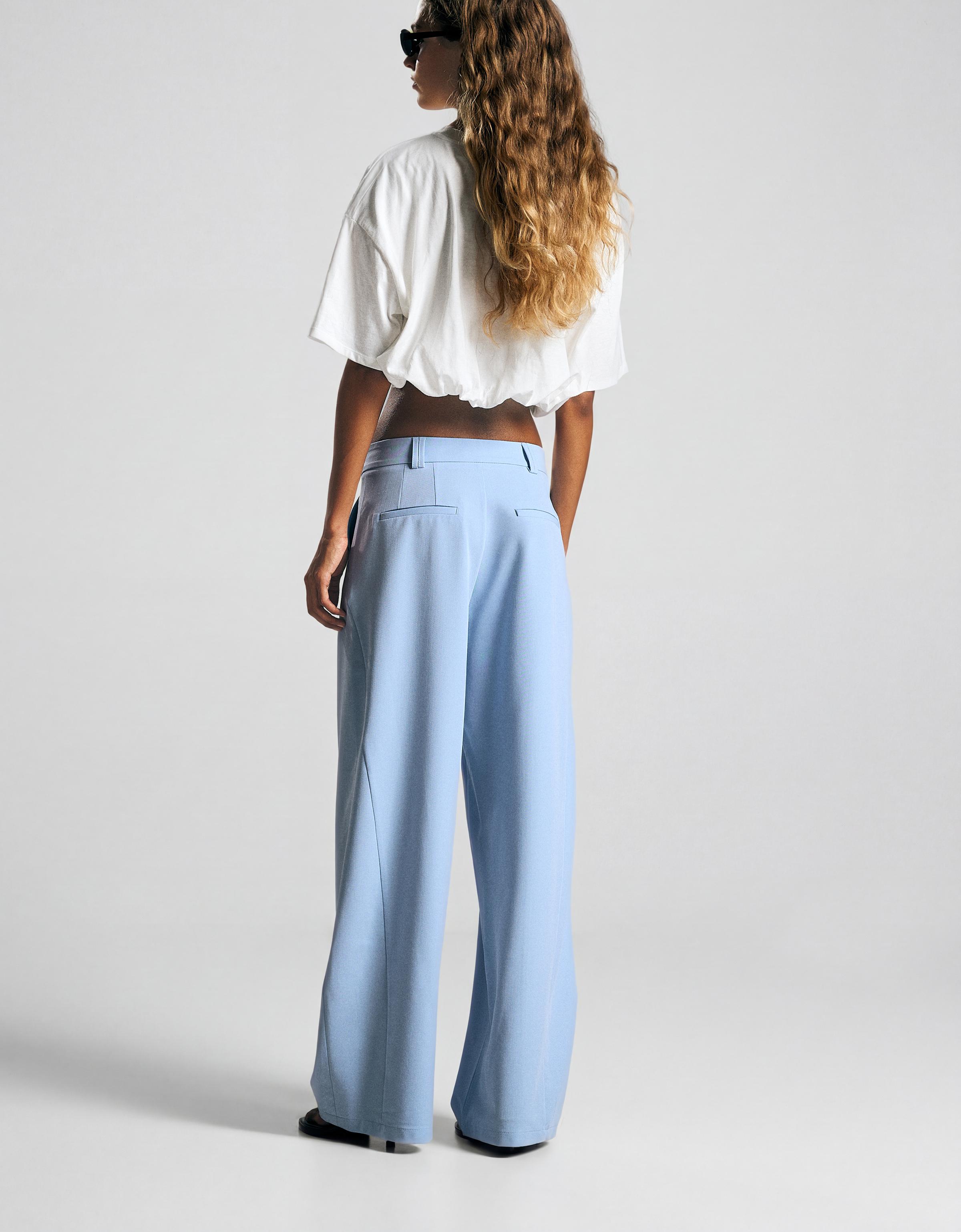 Çift kumaşlı hacimli pantolon - Görsel 134