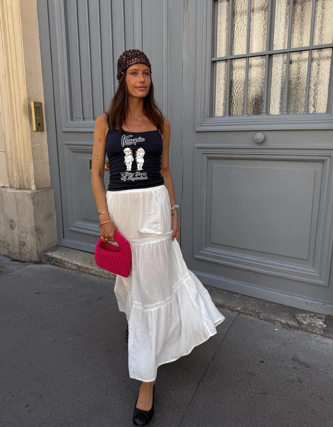 Kewpie print strappy top