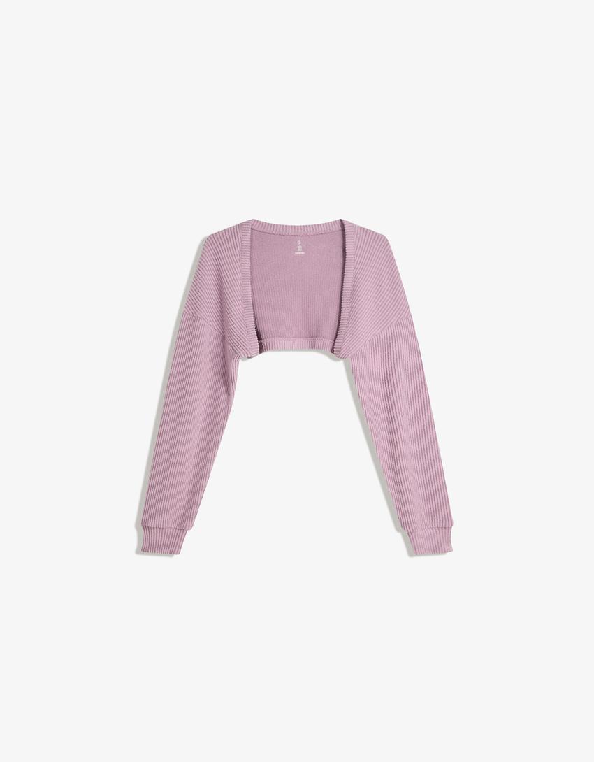 Cardigan scurt-Violet