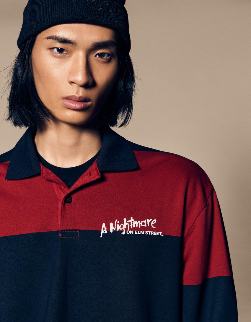 Polo felpa Nightmare on Elm Street-Rojo