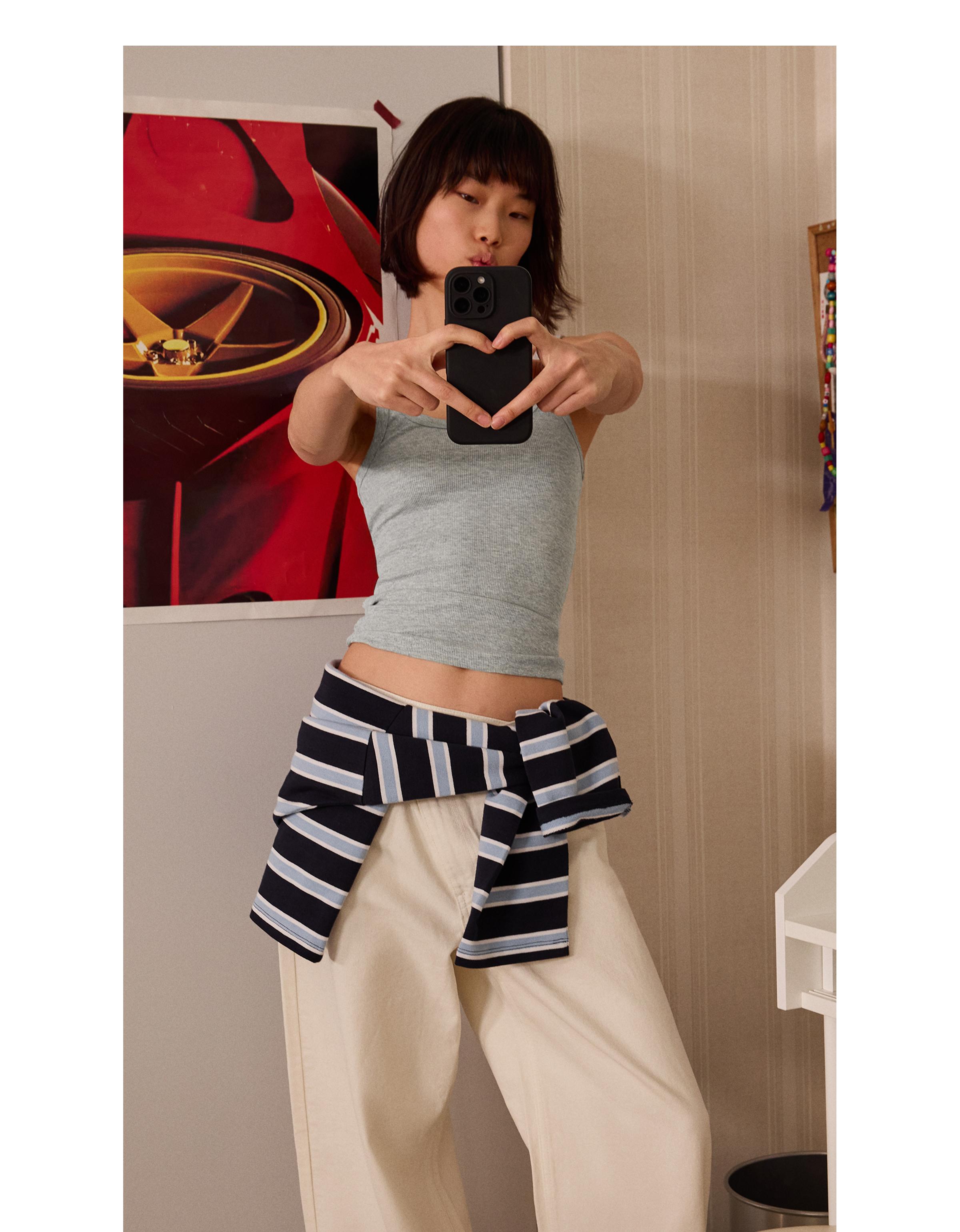 Rib askılı tişört - Görsel 176