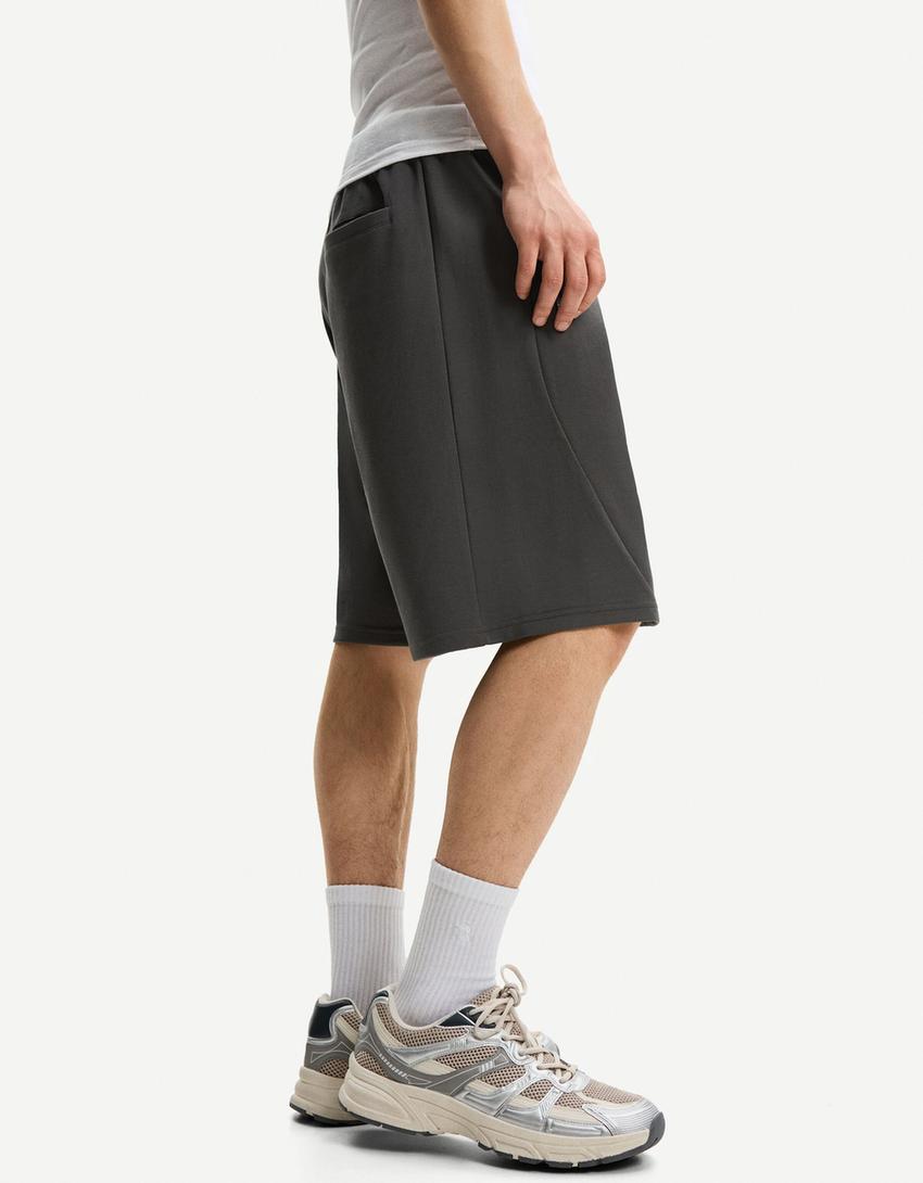 برمودا شورت تقني-رمادي