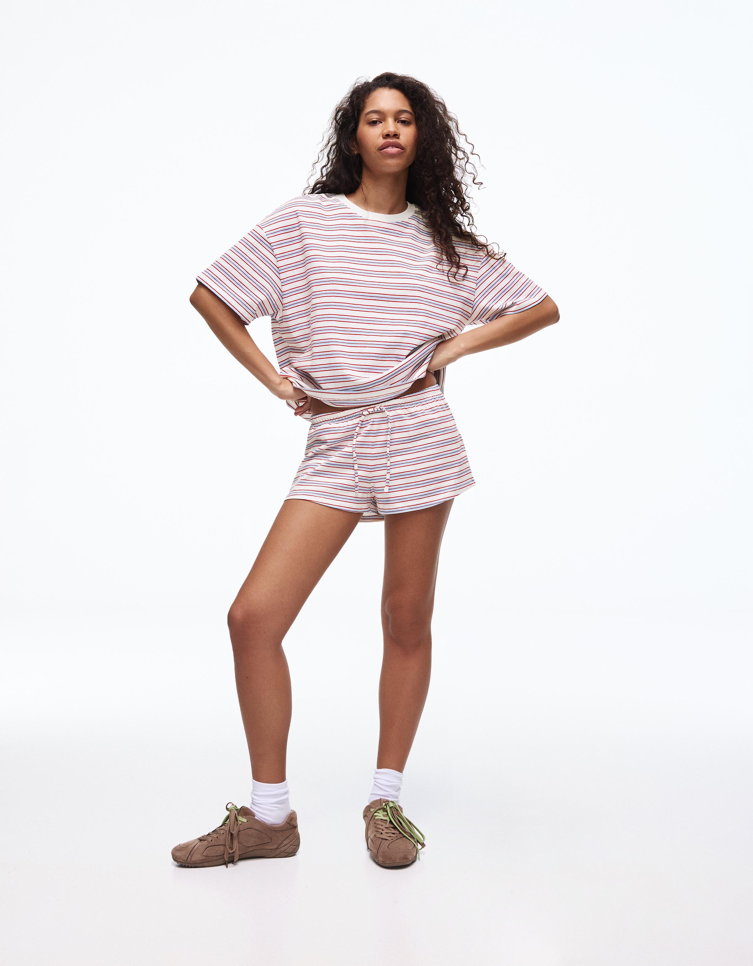 Lastikli belli kısa şort - Görsel 30