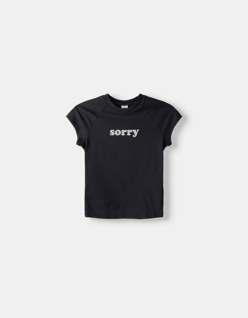 تيشرت بأكمام قصيرة وطبعة-رمادي داكن-5