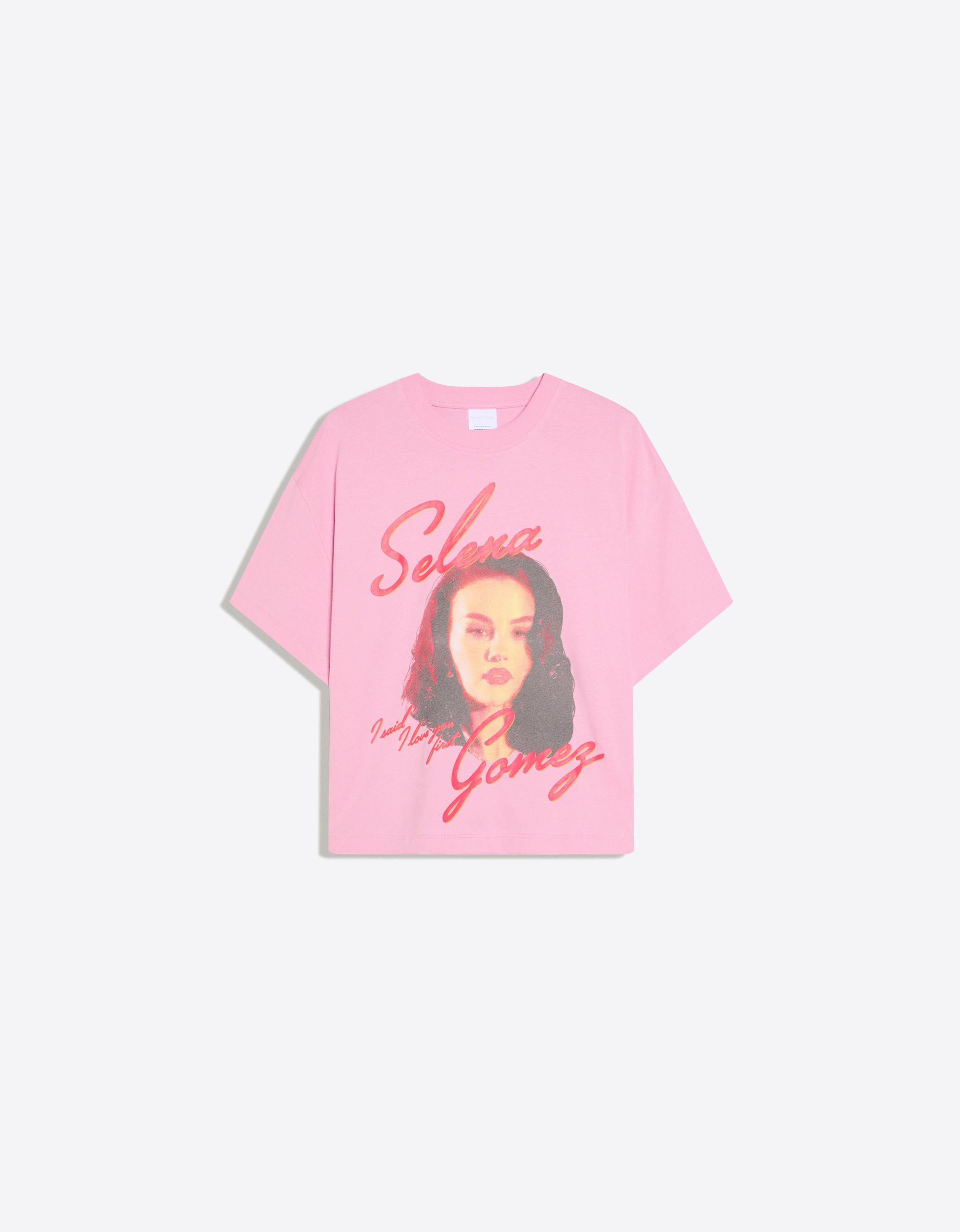 Selena Gomez short sleeve print T-shirt