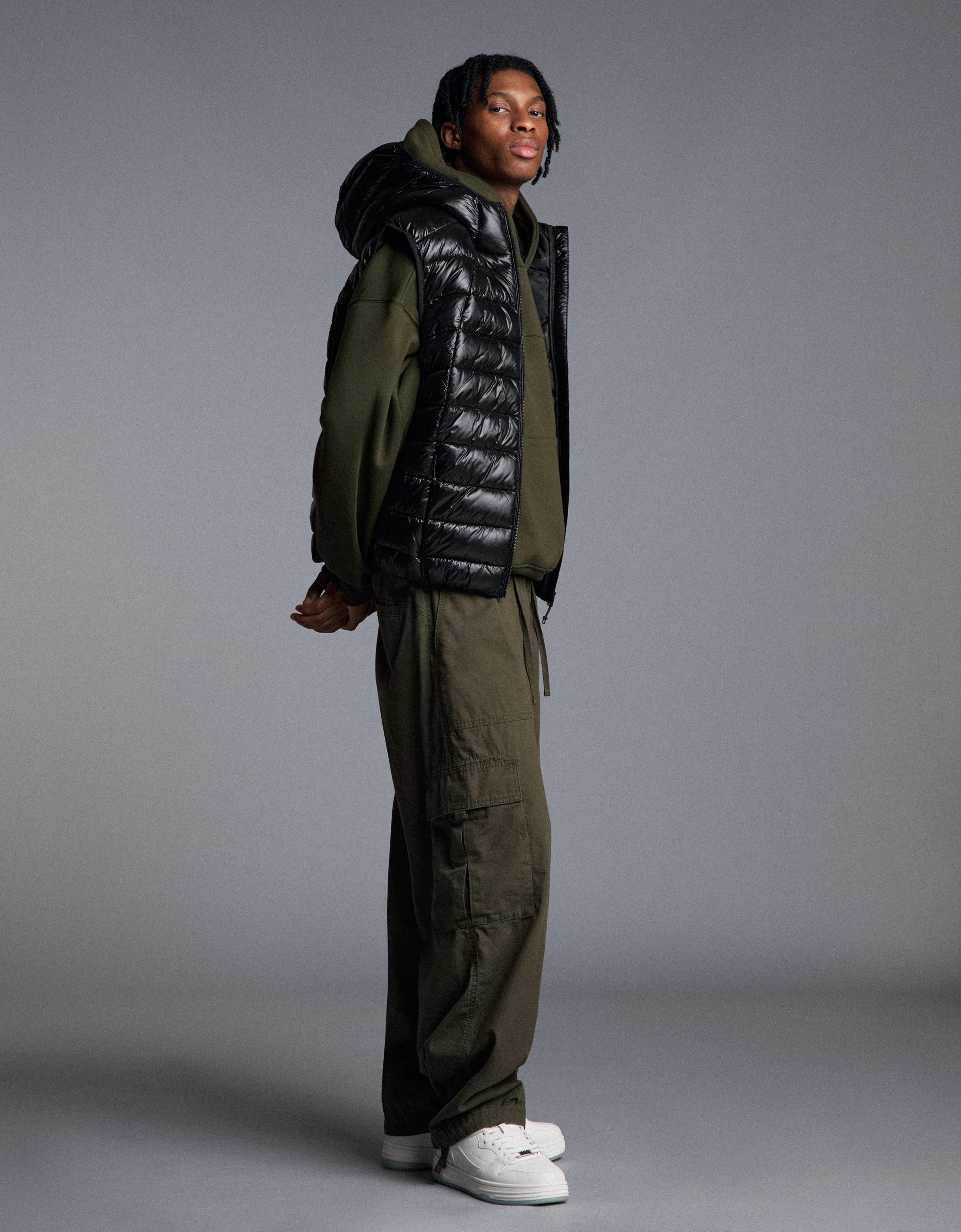 Ultralight quilted gilet — Black