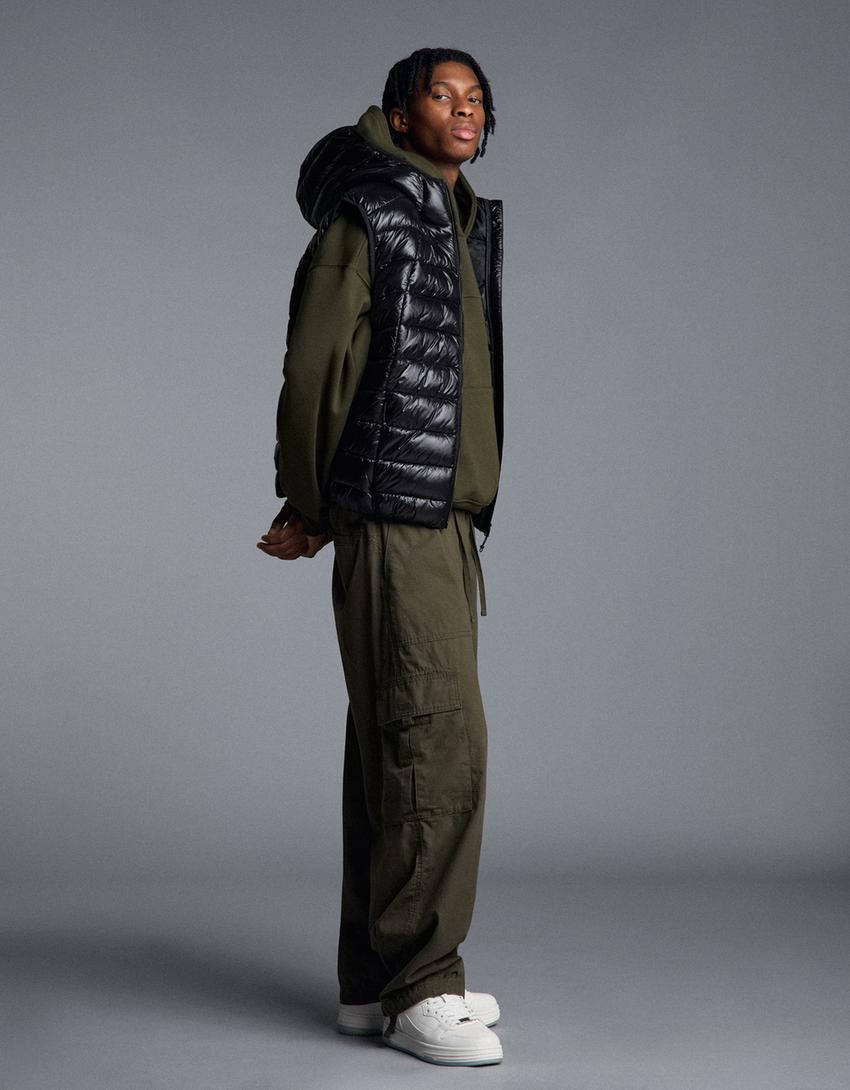 Gilet imbottito ultraleggero-Nero