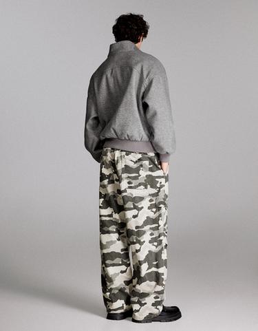 Drawstring print jeans — Dark grey 2