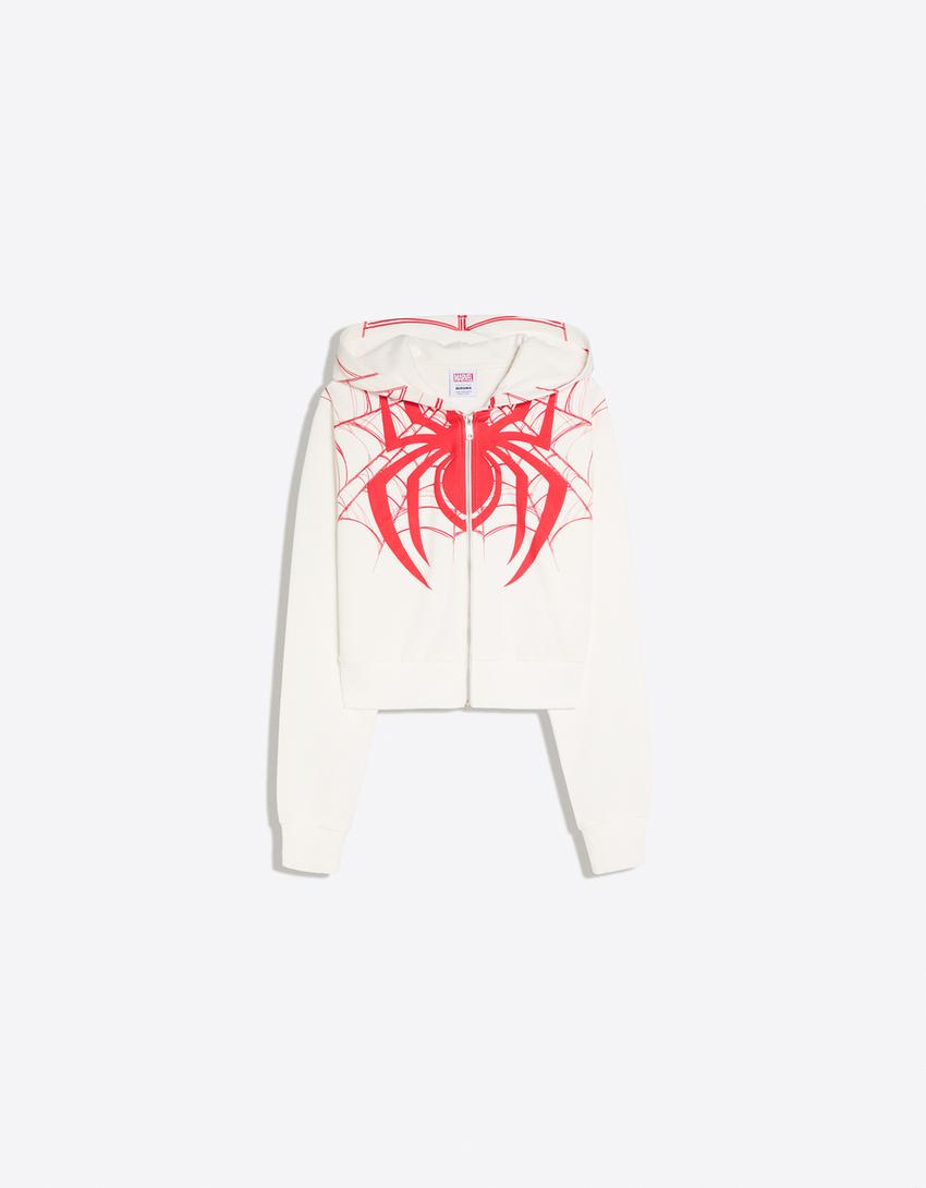 Moletom com capuz e estampa SPIDER-MAN-Off-white