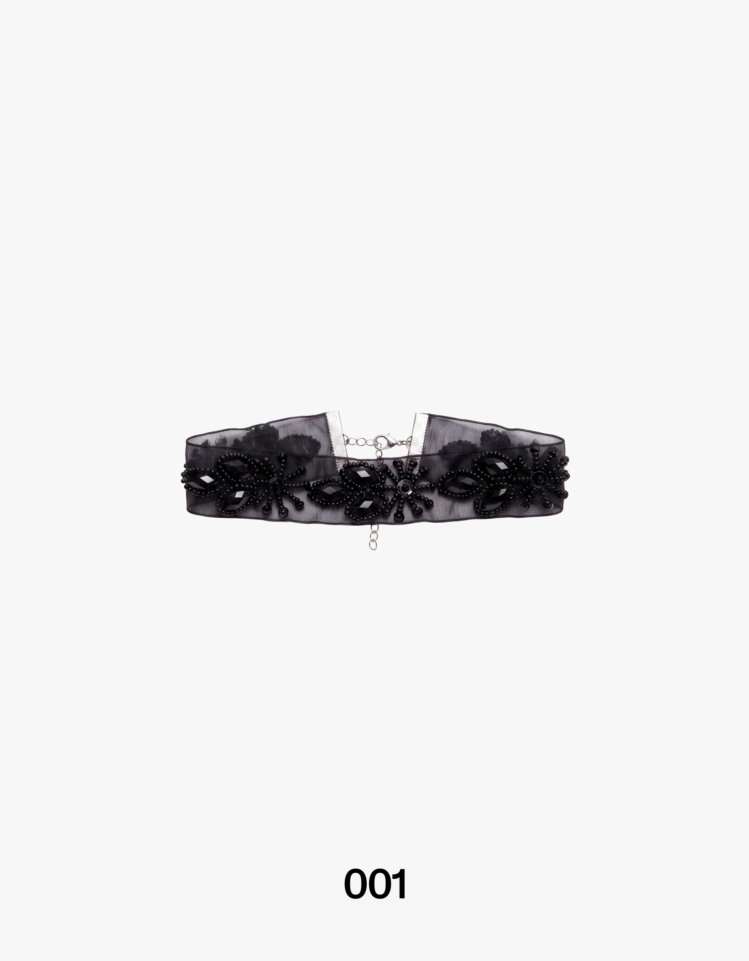 Bershka İşlemeli çiçek dokuma choker kolye görsel 6