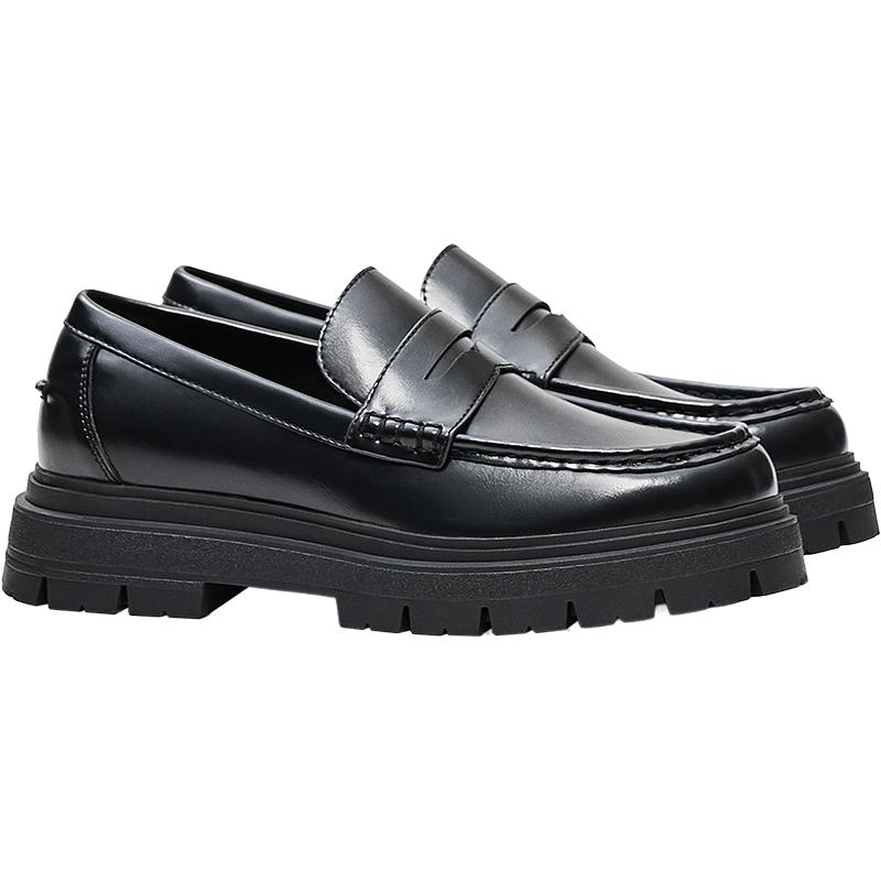 Penny loafers — BLACK