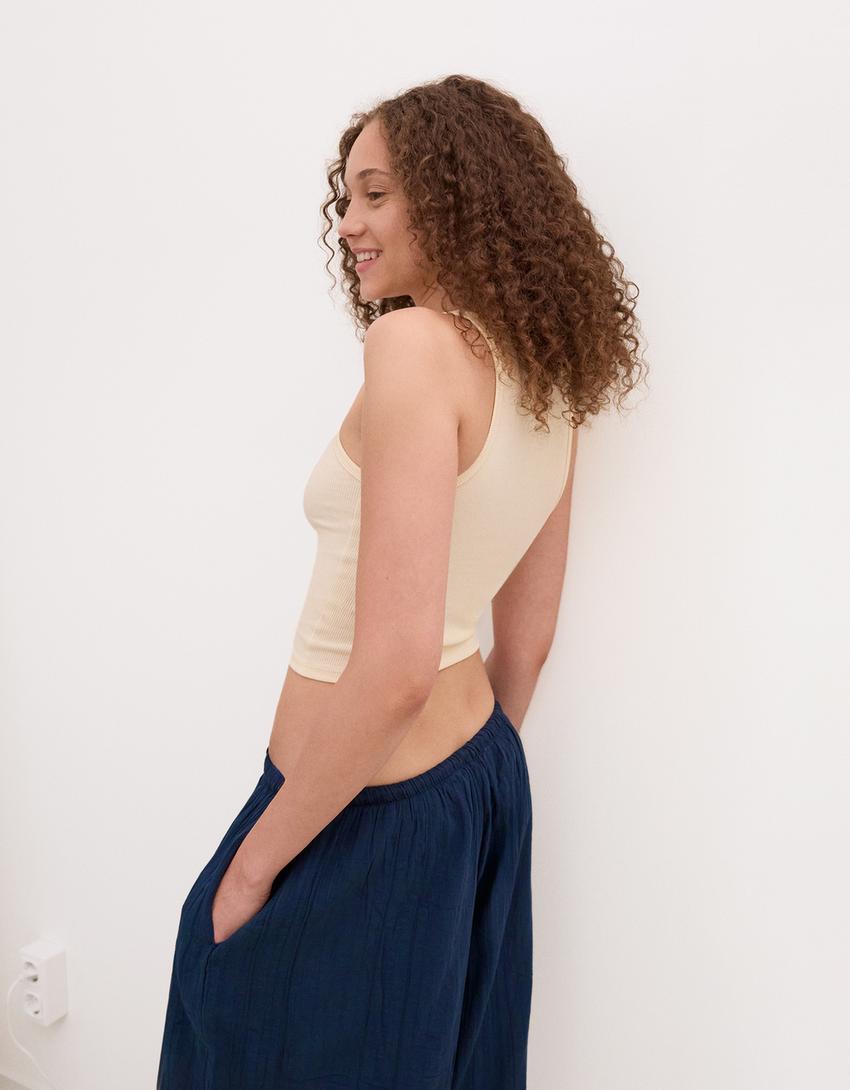 Sarouel trousers-Navy