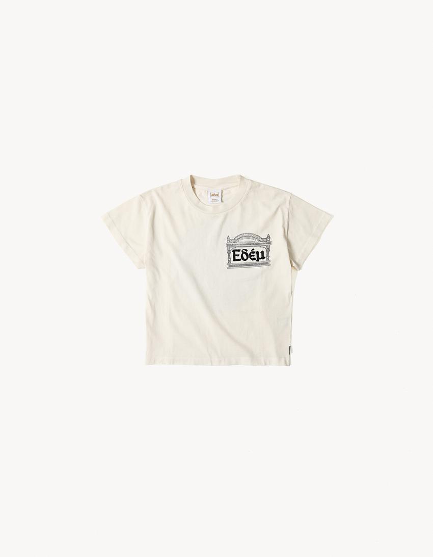 Regular fit T-shirt ARIES x BERSHKA-Off white