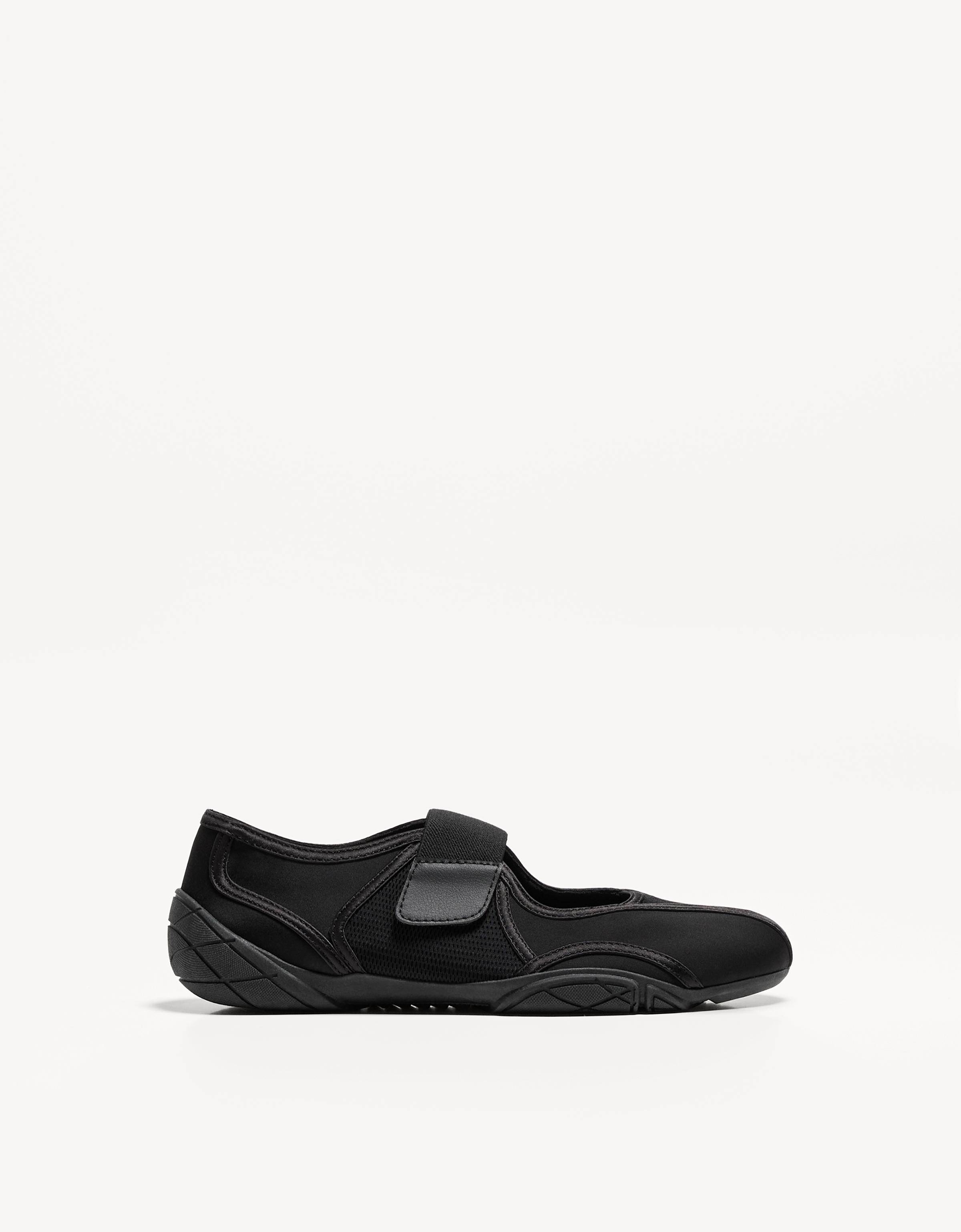 Bershka Sportliche Ballerinas Damen 39 Schwarz