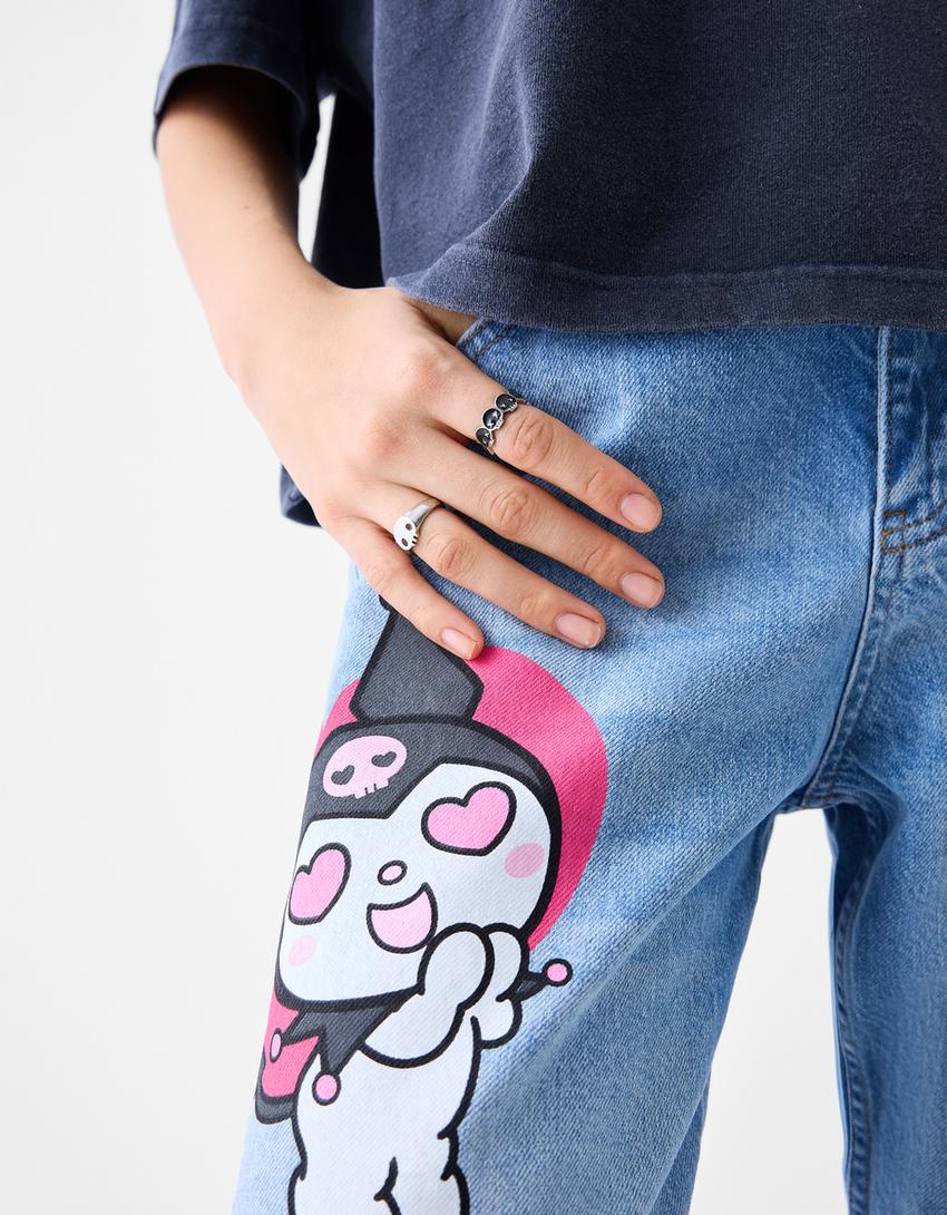 Lot 4 bagues Kuromi-Argent-1