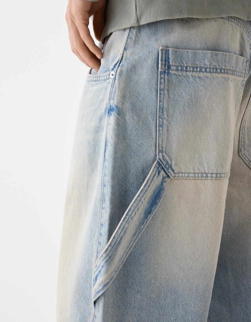 Jeans carpinteiro balloon-Azul lavado-6