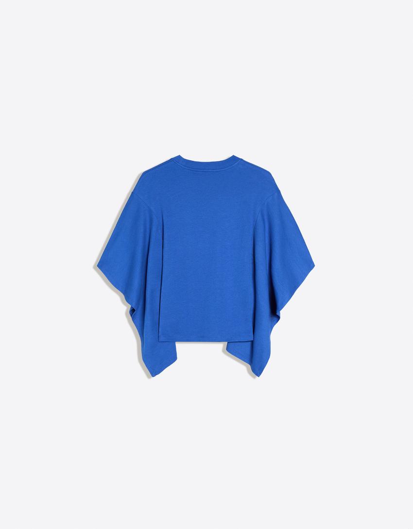 Camiseta manga corta capa-Azul