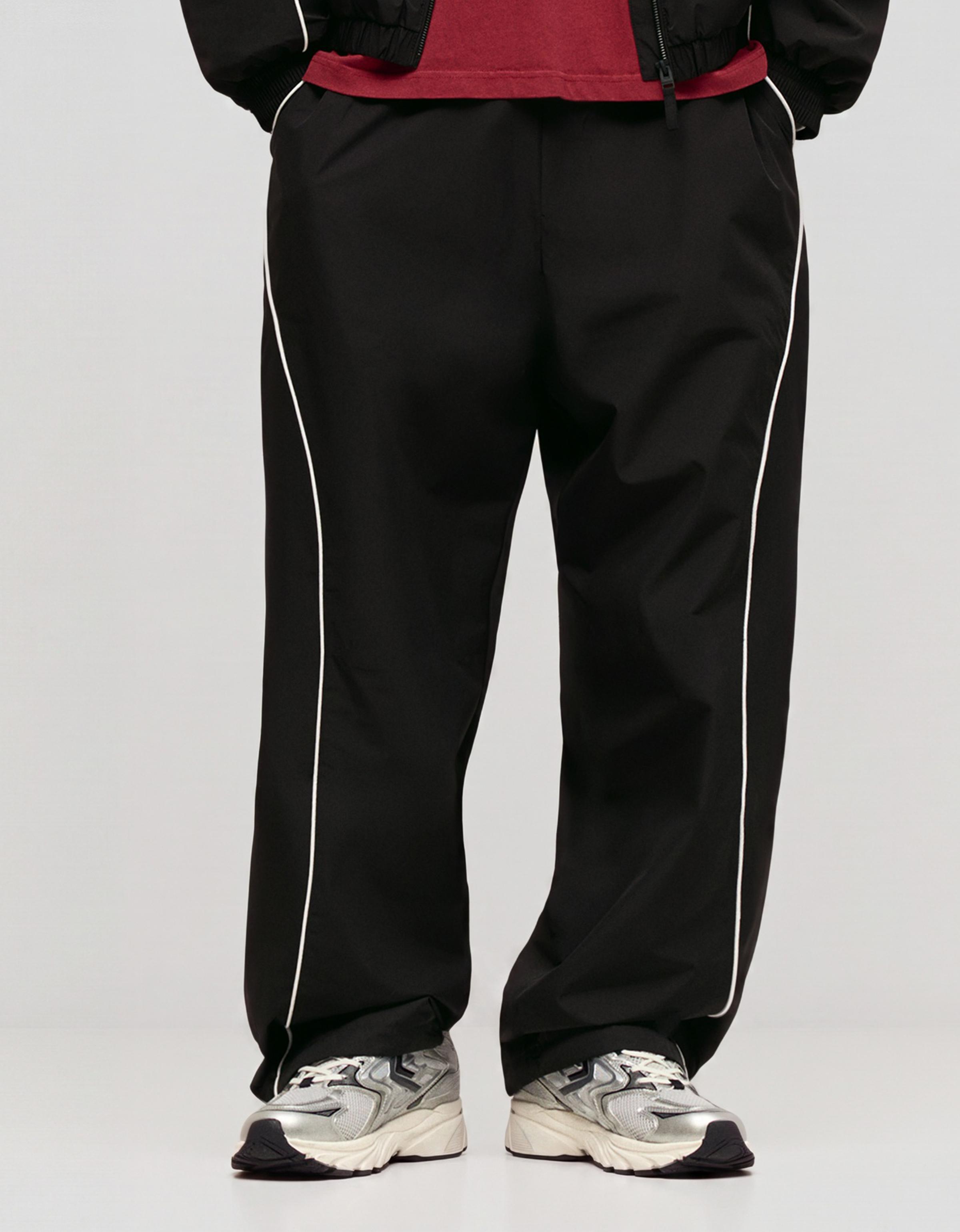 Technical baggy trousers — Black