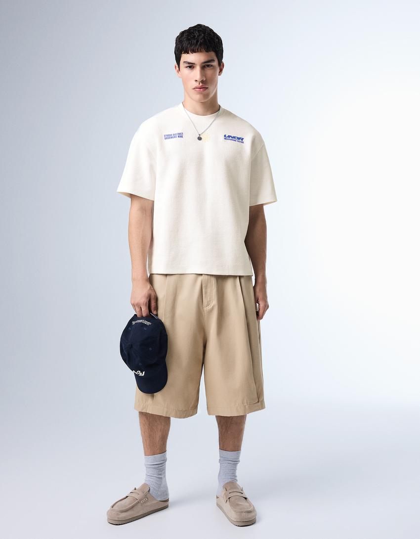 Plush printed T-shirt-Off white