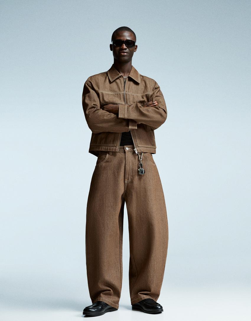 Super balloon jeans-Brown