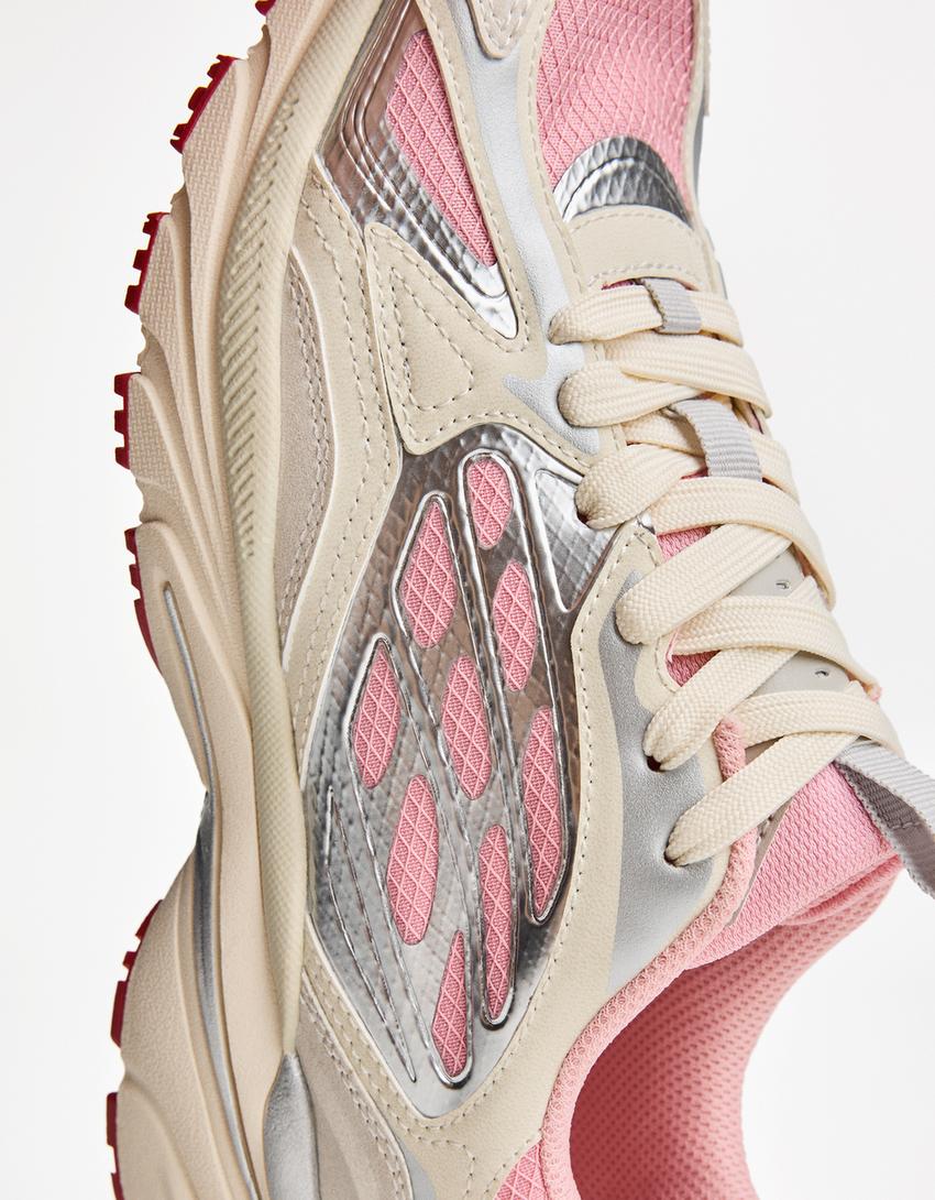 Multi-piece sneakers-Pink-2