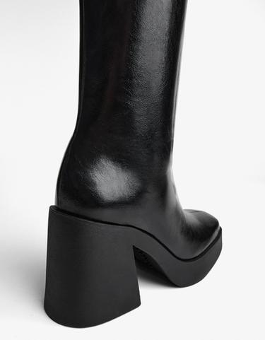Platform heel boot — BLACK 3