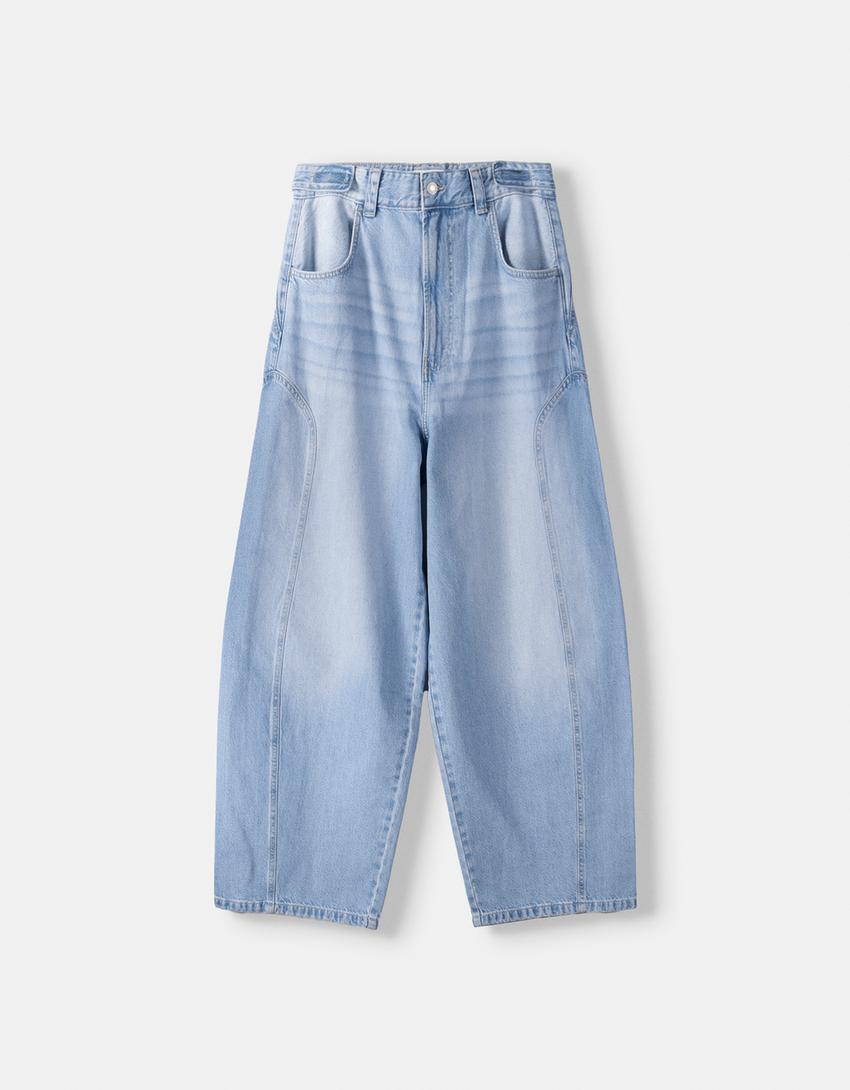 Jeans baggy balloon-Azul claro-4